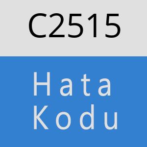 C2515 hatasi