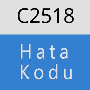 C2518 hatasi