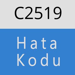 C2519 hatasi