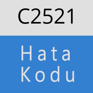 C2521 hatasi