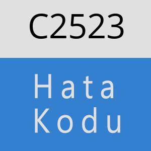 C2523 hatasi