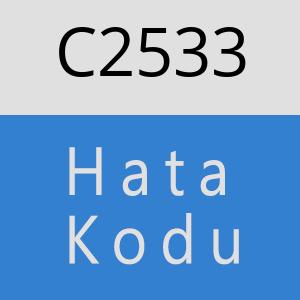 C2533 hatasi