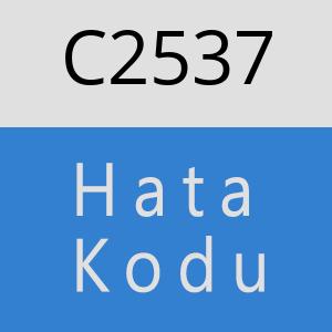 C2537 hatasi
