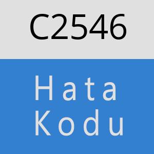 C2546 hatasi