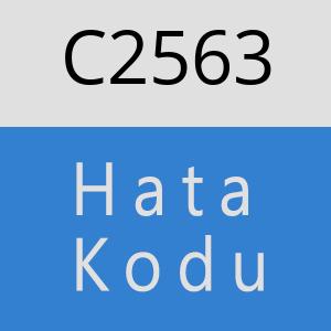 C2563 hatasi