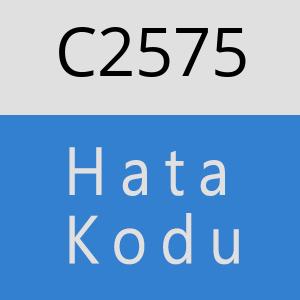 C2575 hatasi