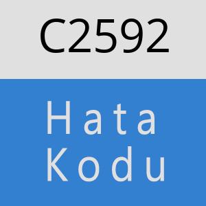 C2592 hatasi