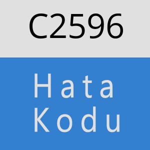 C2596 hatasi