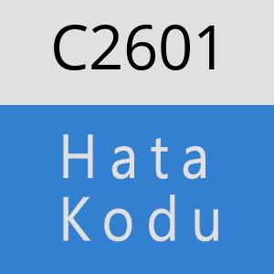 C2601 hatasi