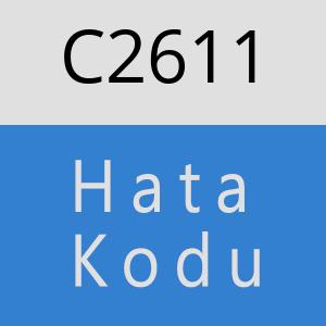 C2611 hatasi