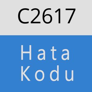 C2617 hatasi