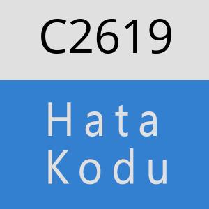 C2619 hatasi