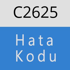 C2625 hatasi