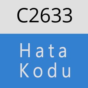 C2633 hatasi