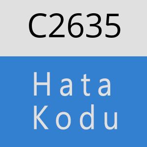 C2635 hatasi