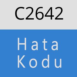 C2642 hatasi