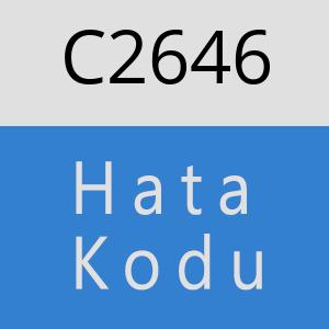 C2646 hatasi