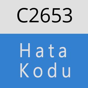 C2653 hatasi