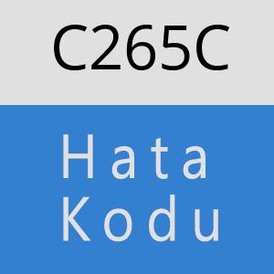C265C hatasi