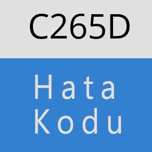 C265D hatasi