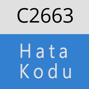 C2663 hatasi