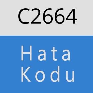 C2664 hatasi