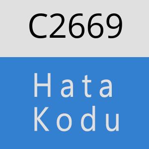 C2669 hatasi