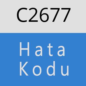 C2677 hatasi