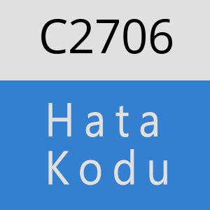 C2706 hatasi