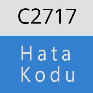 C2717 hatasi