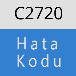 C2720 hatasi