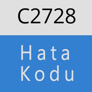 C2728 hatasi