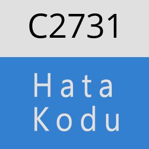 C2731 hatasi