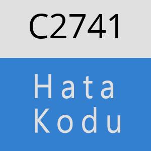 C2741 hatasi