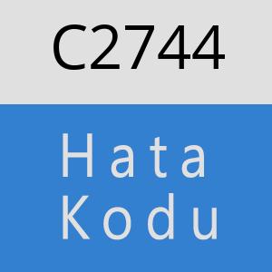 C2744 hatasi