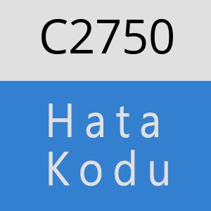 C2750 hatasi