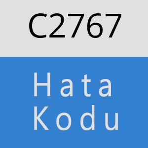 C2767 hatasi