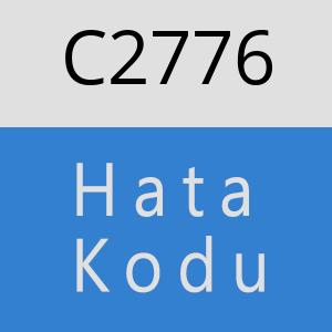 C2776 hatasi