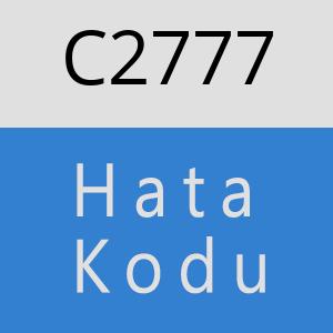 C2777 hatasi