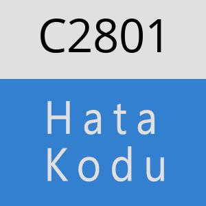 C2801 hatasi