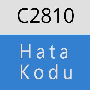 C2810 hatasi