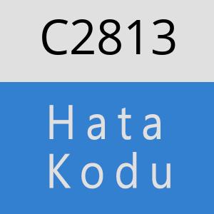 C2813 hatasi
