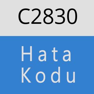 C2830 hatasi