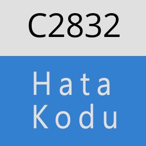 C2832 hatasi