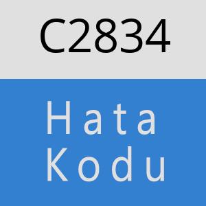 C2834 hatasi