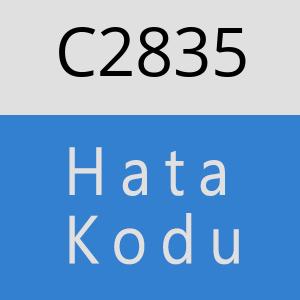 C2835 hatasi