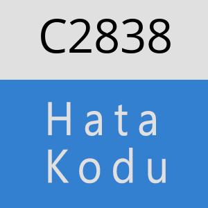 C2838 hatasi