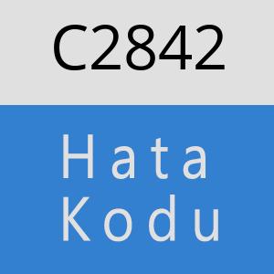 C2842 hatasi