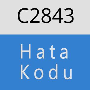 C2843 hatasi