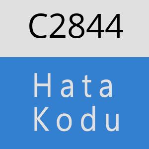 C2844 hatasi